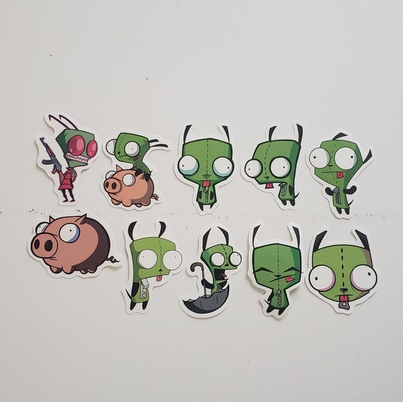 🔮3/$15 50pcs Invader Zim Stickers - Picture 2 of 7